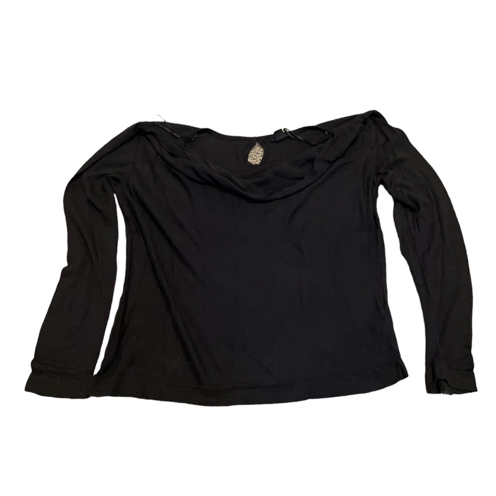H&M womens long sleeve Hanging Neck shirt size L